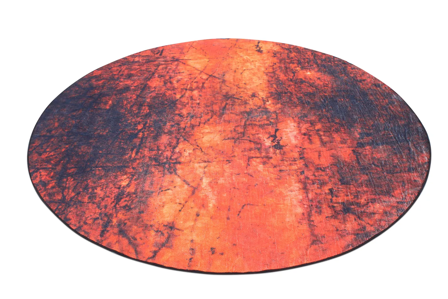 Rond vloerkleed - Wells (oranje)