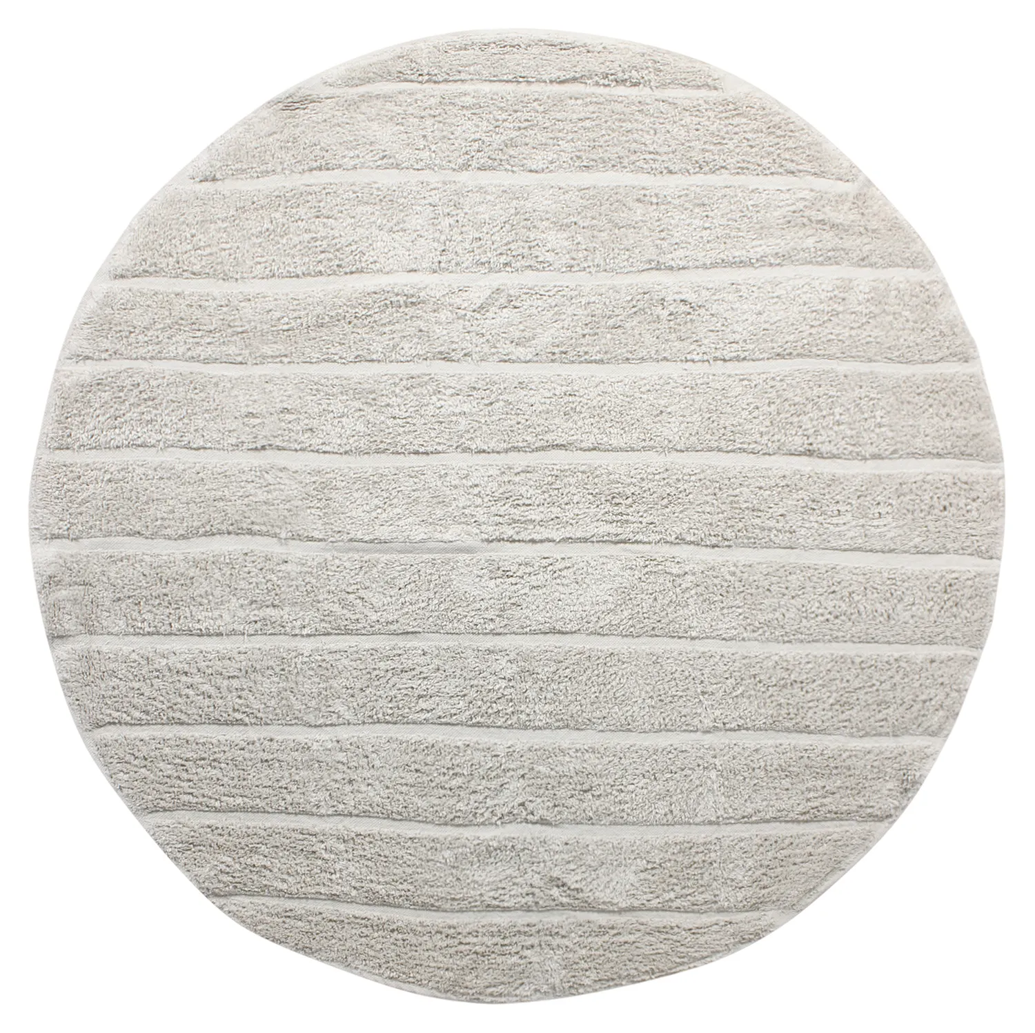 Ronde vloerkleden - Willow Natural Cotton Shaggy (greige)
