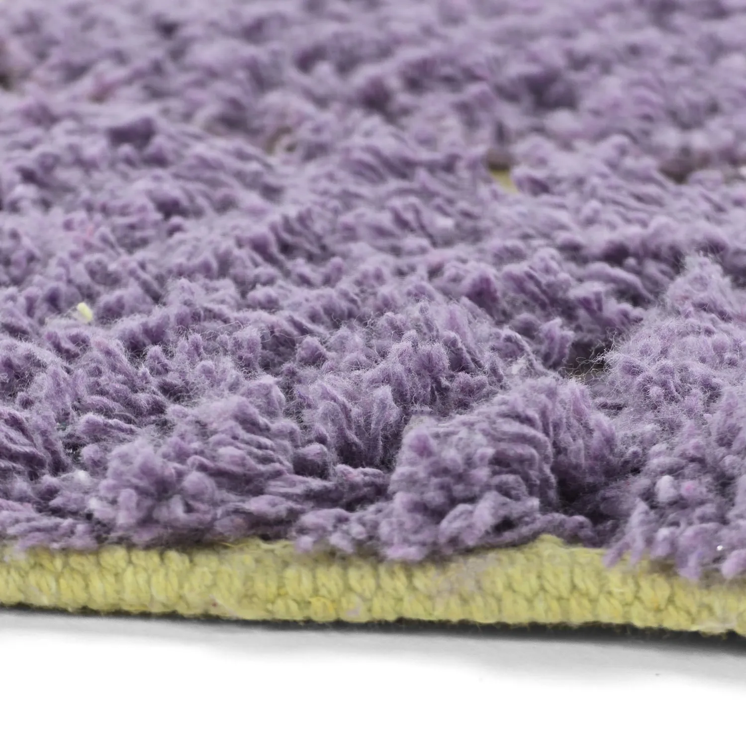 Rond vloerkleed - Zola Natural Cotton Shaggy (paars)