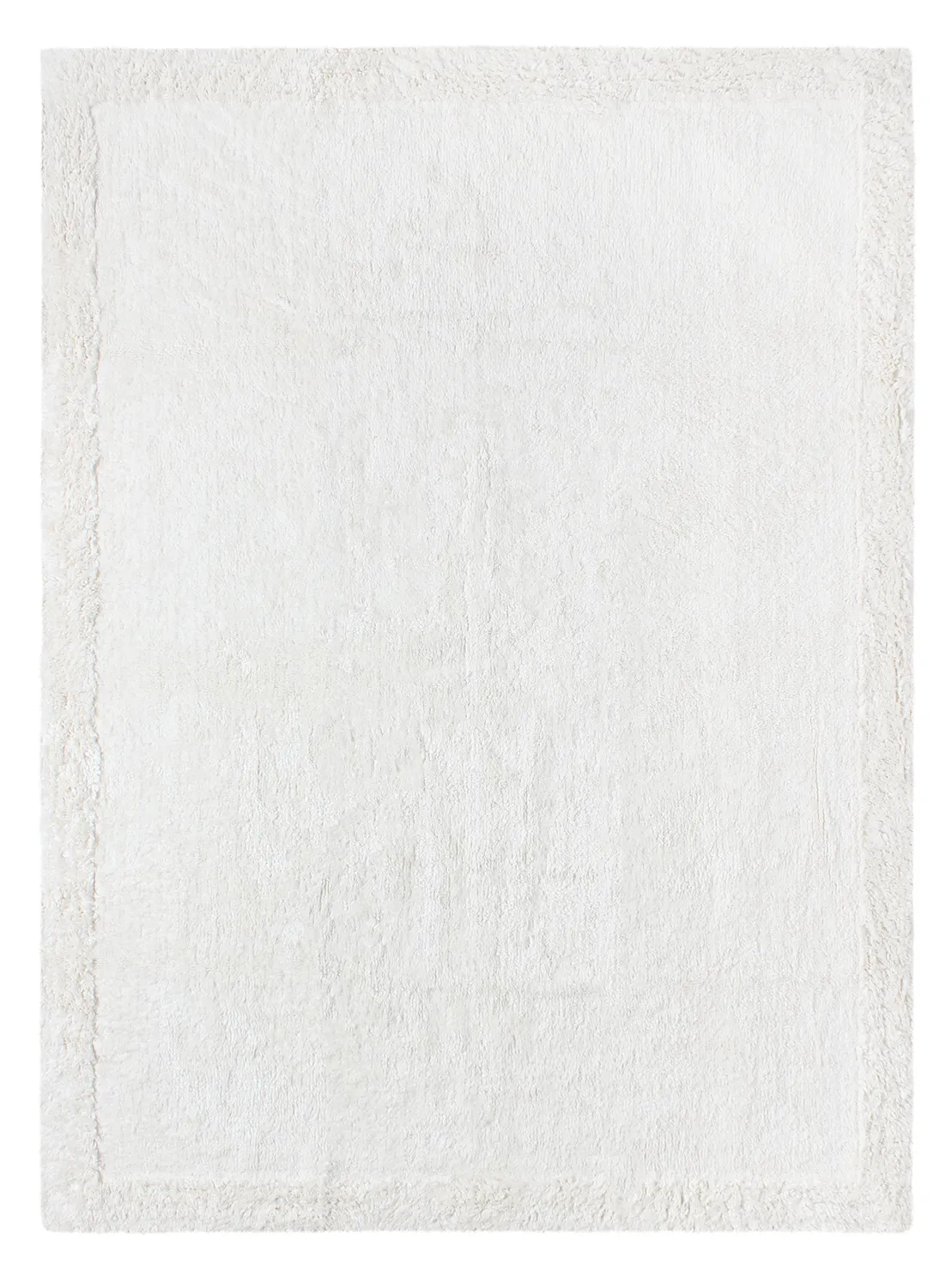Hoogpolig vloerkleed - Ebba Natural Cotton Shaggy (offwhite)