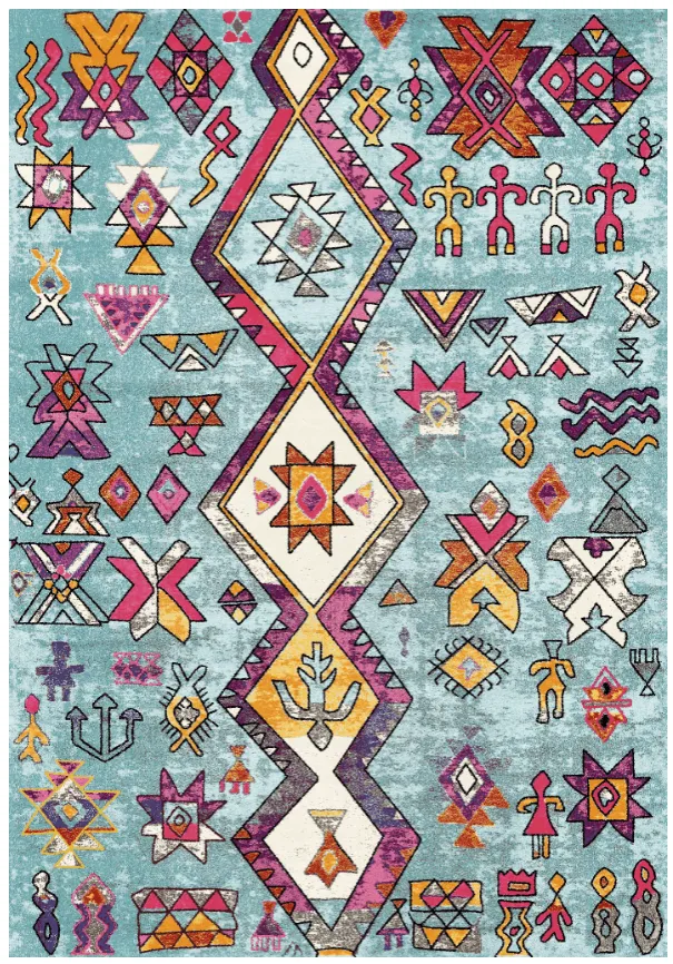 Wilton - Misare (blauw/multi)