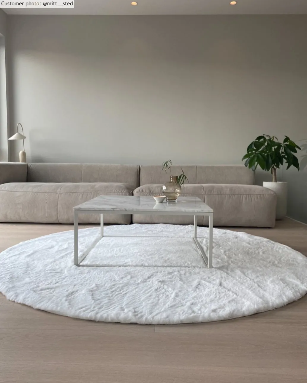 Ronde vloerkleden - Cloud Super Soft (wit)