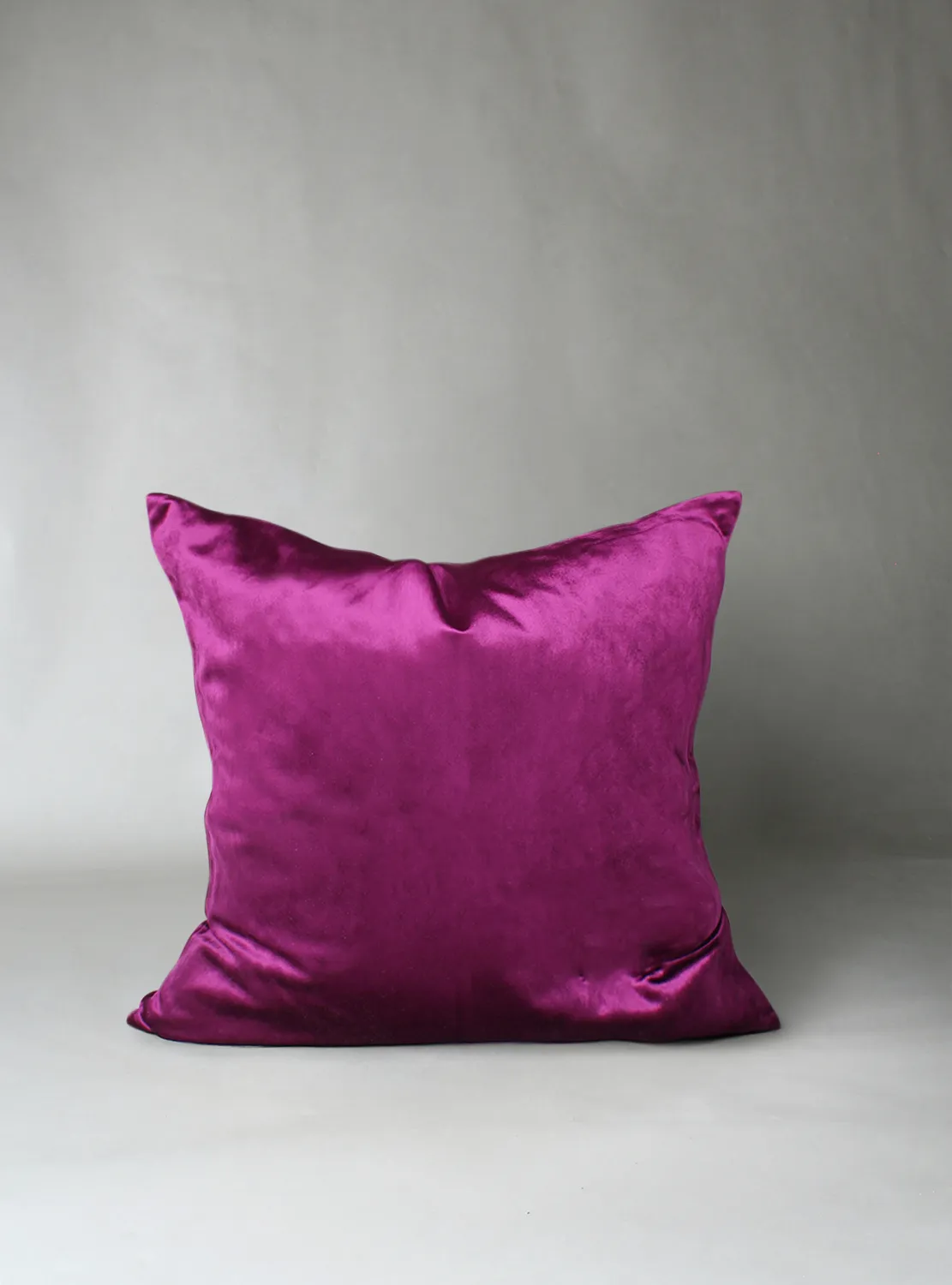 Kussensloop - Fluwelen kussens Marlyn (fuchsia)