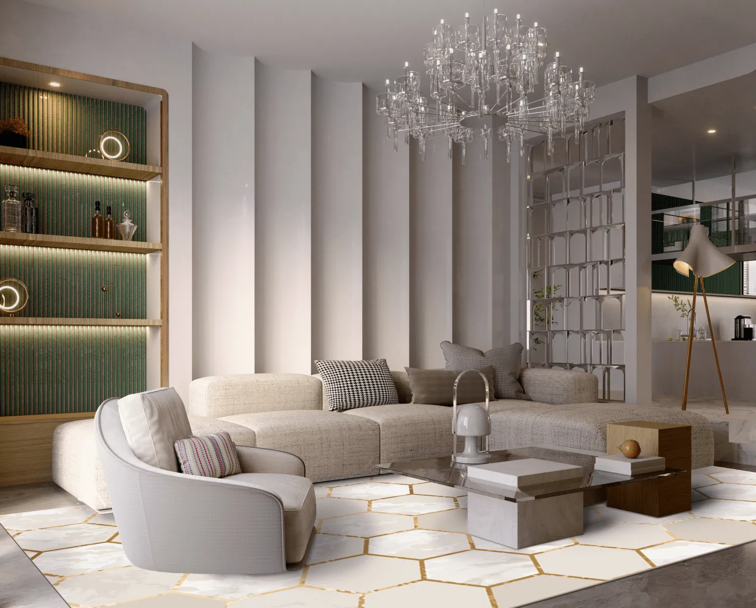 Wilton - Morino (beige/wit/goud)