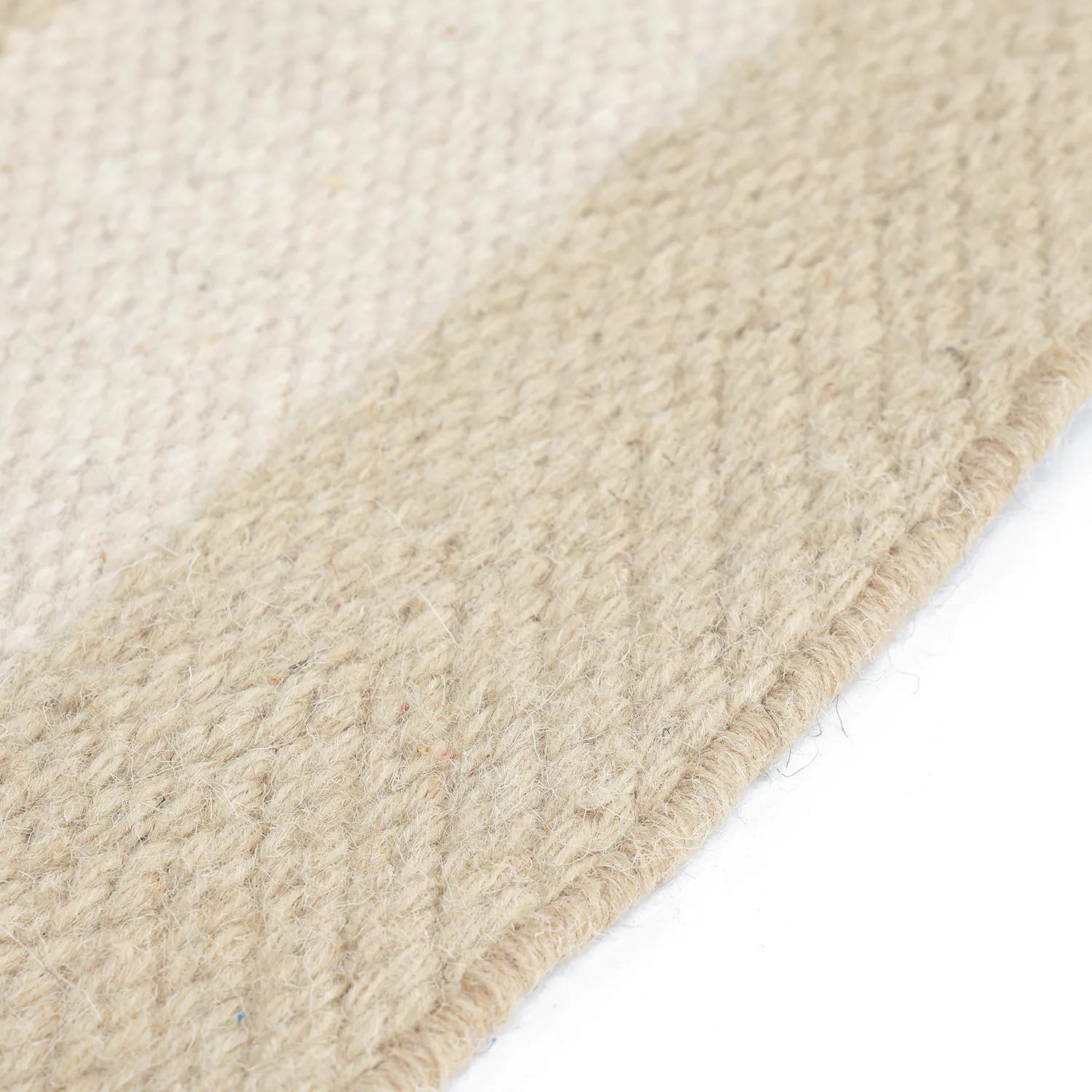 Onregelmatig wollen tapijt - Kystaro (crème/beige)