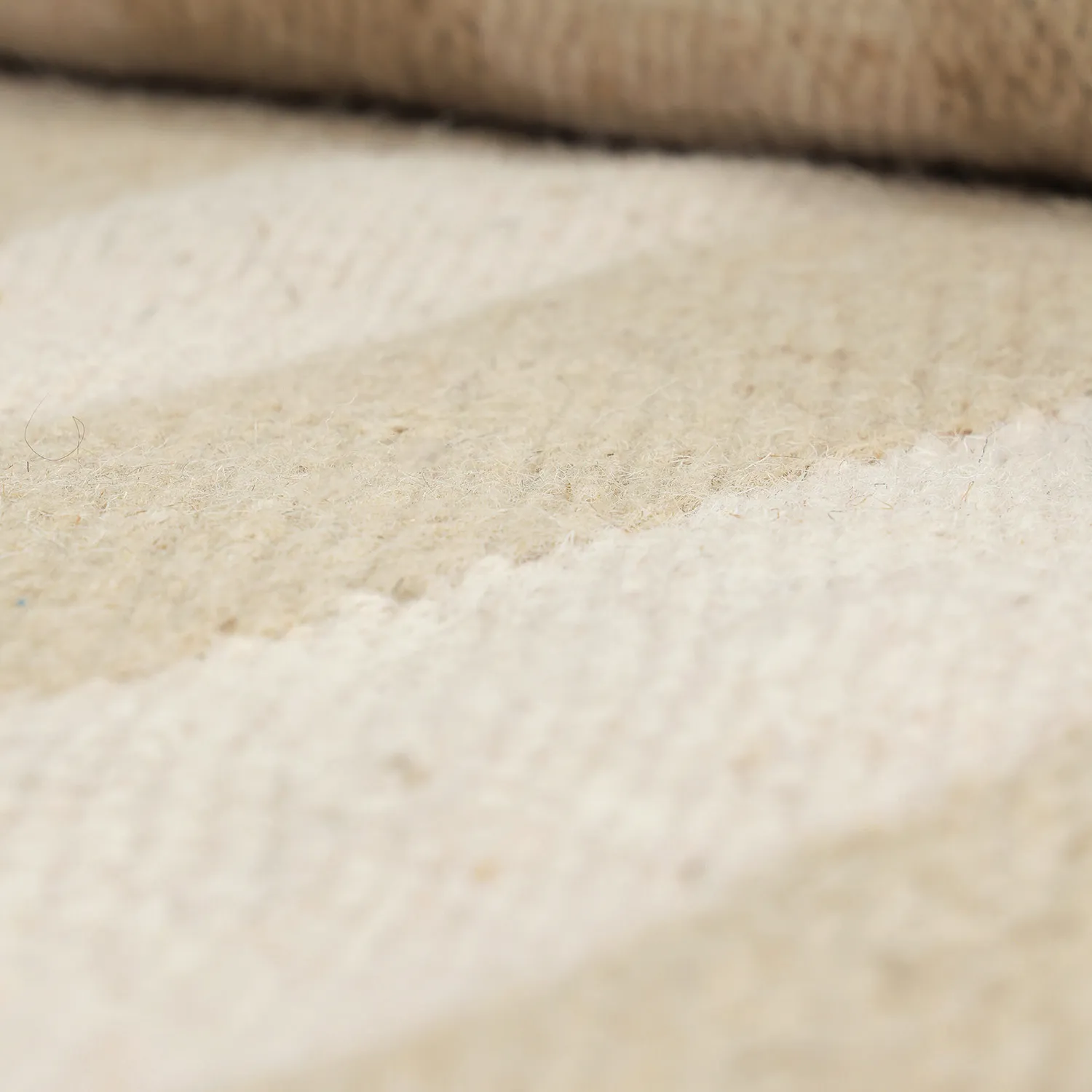 Onregelmatig wollen tapijt - Kystaro (crème/beige)