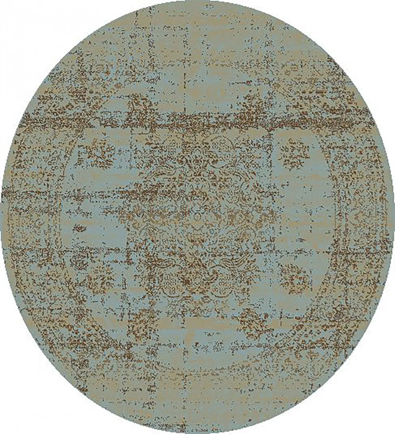 Rond vloerkleed - Peking Royal (turkoois)