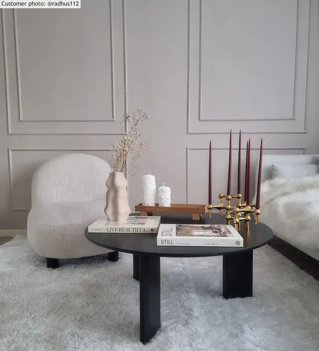 Hoogpolig vloerkleed - Cosy (wit)