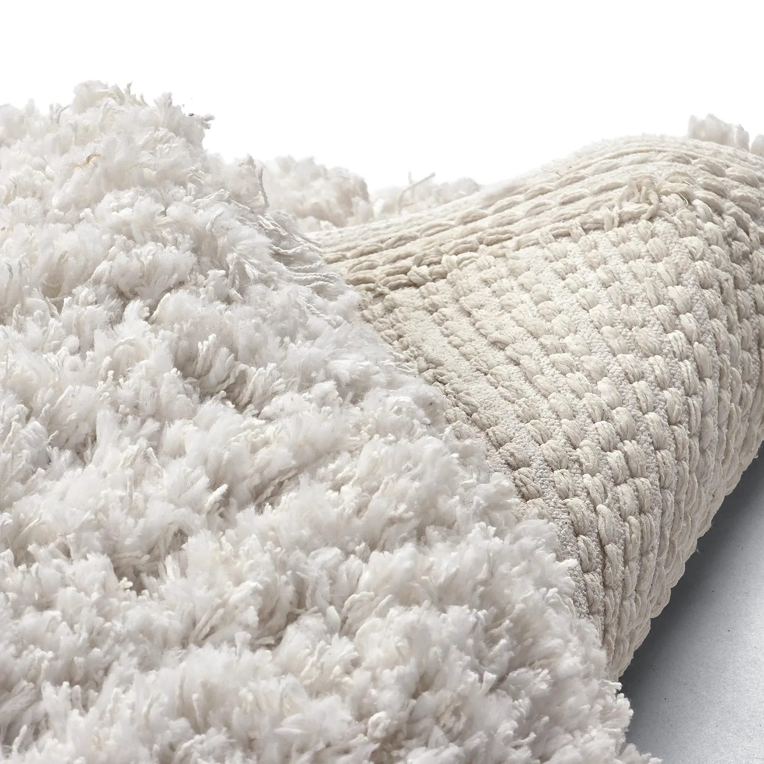 Rond vloerkleed - Combarro Solid Cotton Shaggy (room)