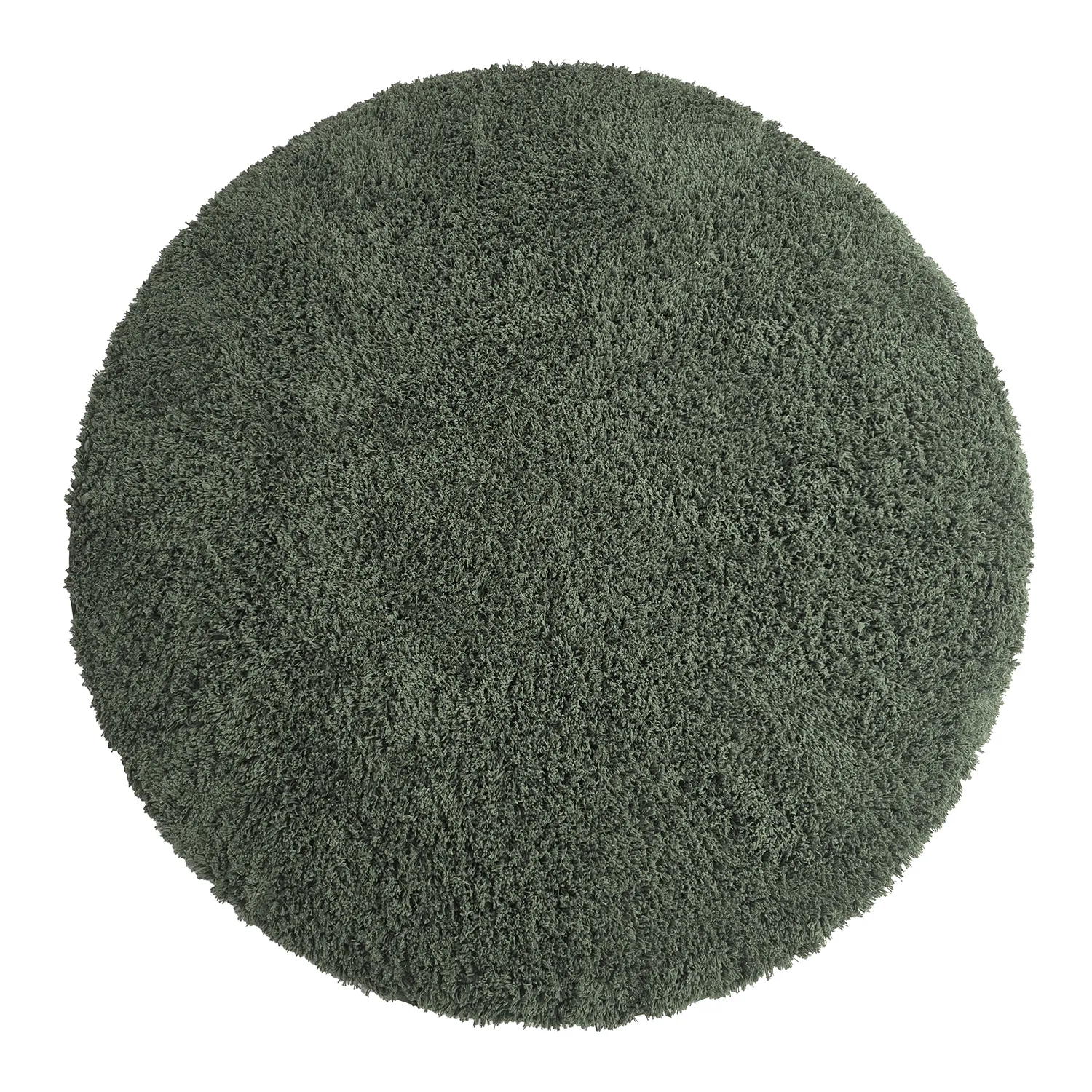 Rond vloerkleed - Combarro Solid Cotton Shaggy (groente)