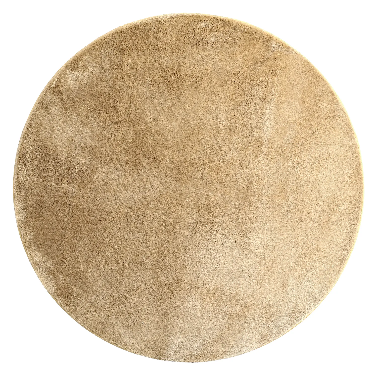 Ronde vloerkleden - Aranga Super Soft Fur (donkerbeige)