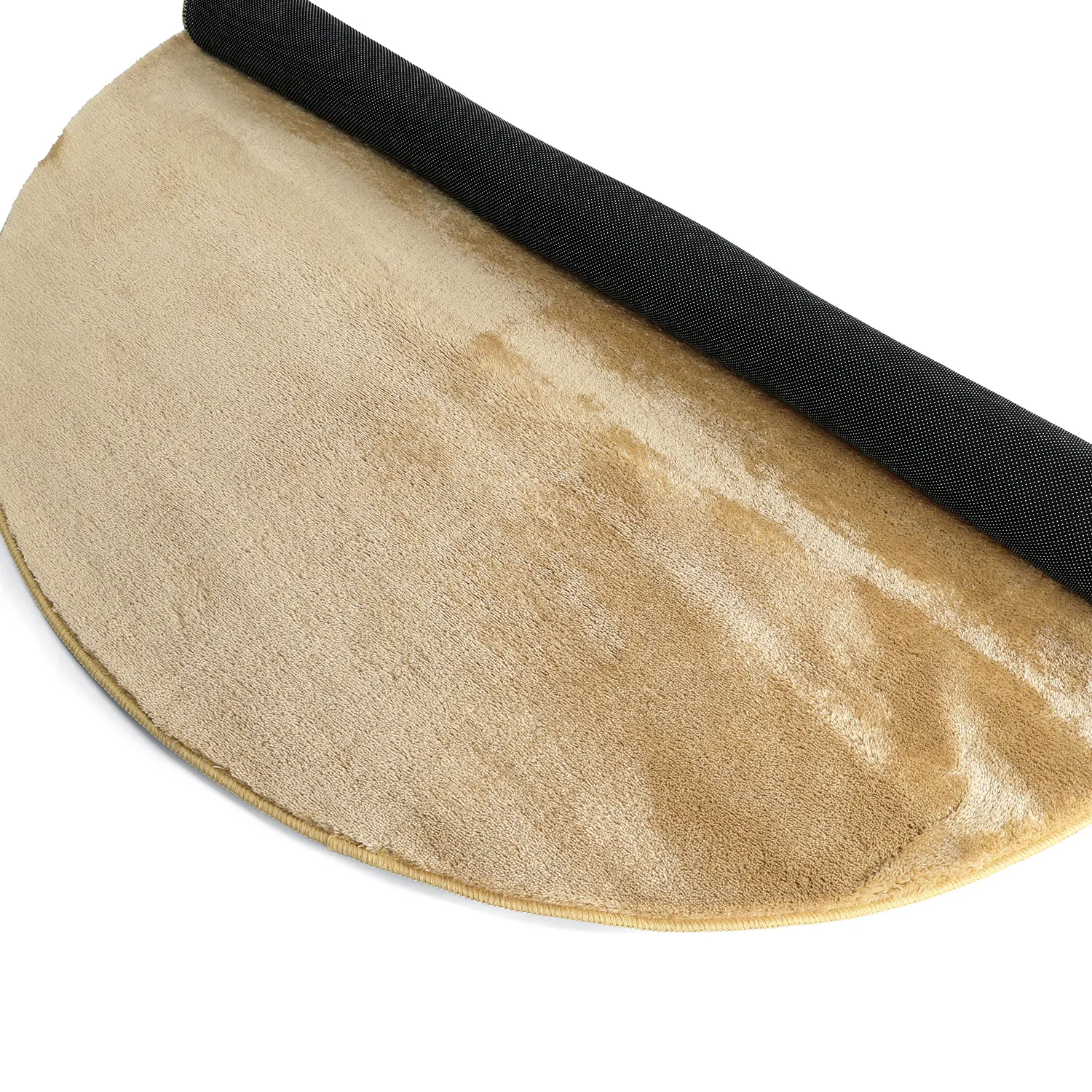 Ronde vloerkleden - Aranga Super Soft Fur (donkerbeige)