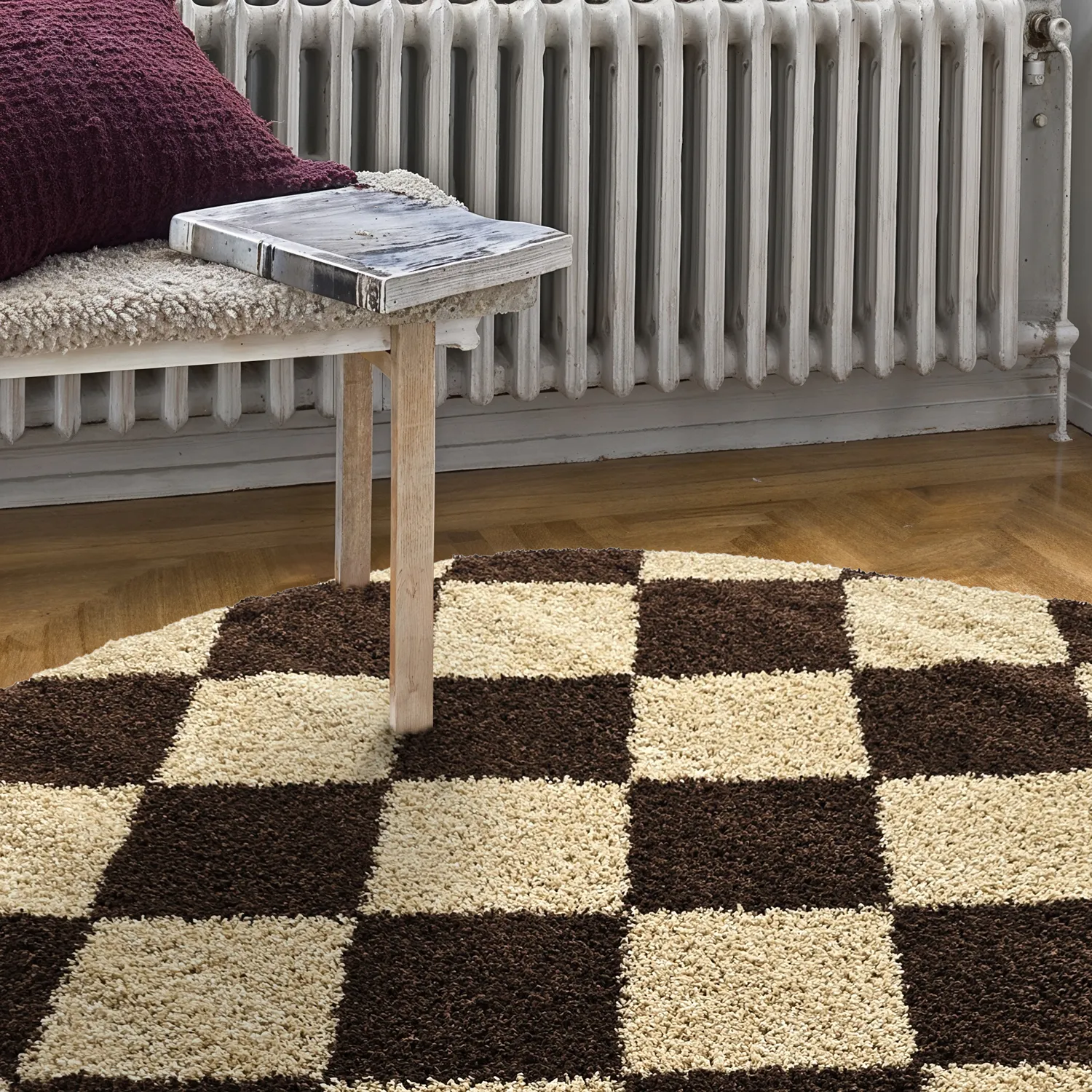 Ronde vloerkleden - Albi (bruin/beige)