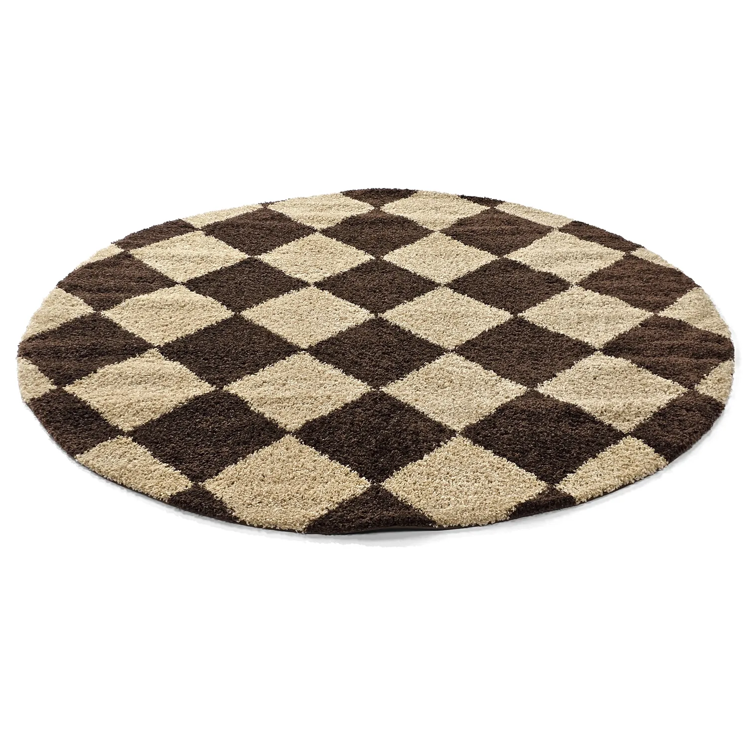 Ronde vloerkleden - Albi (bruin/beige)