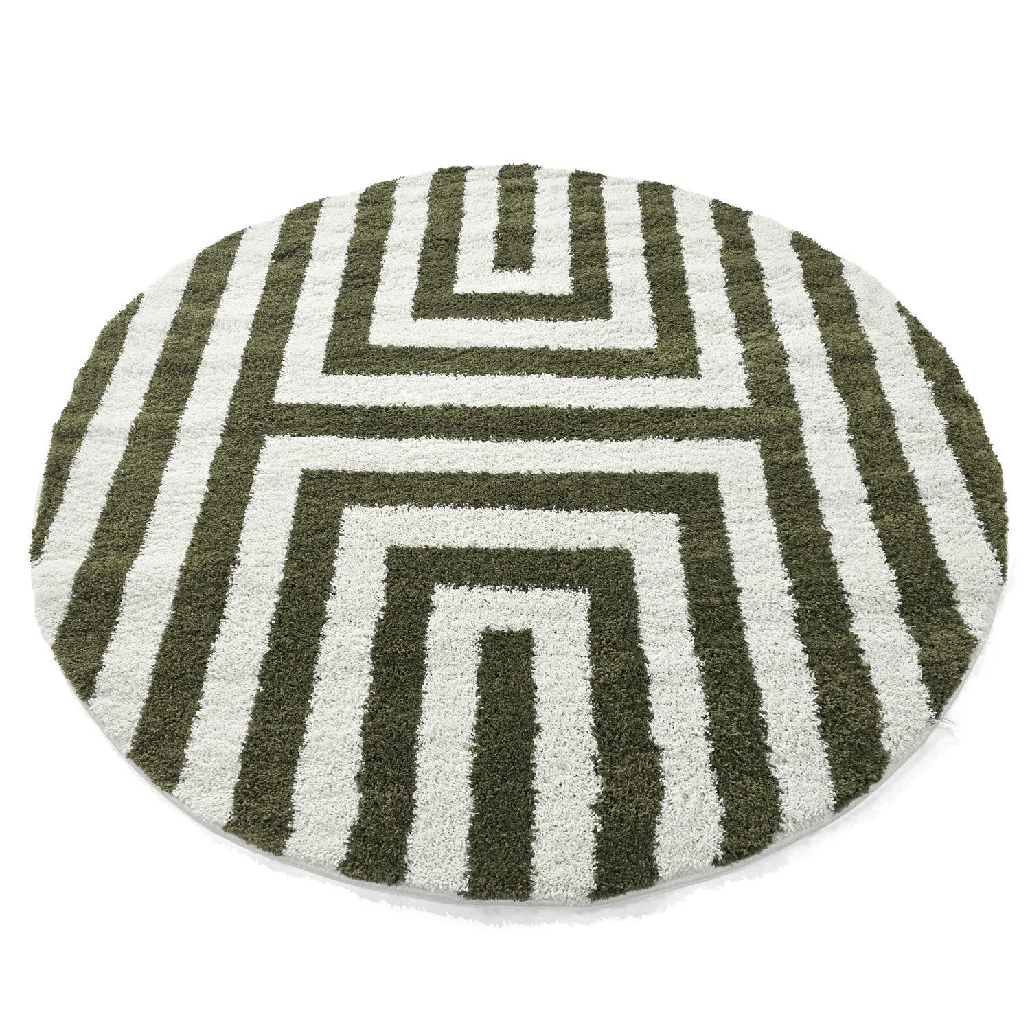 Ronde vloerkleden - Imilchil (wit/groen)