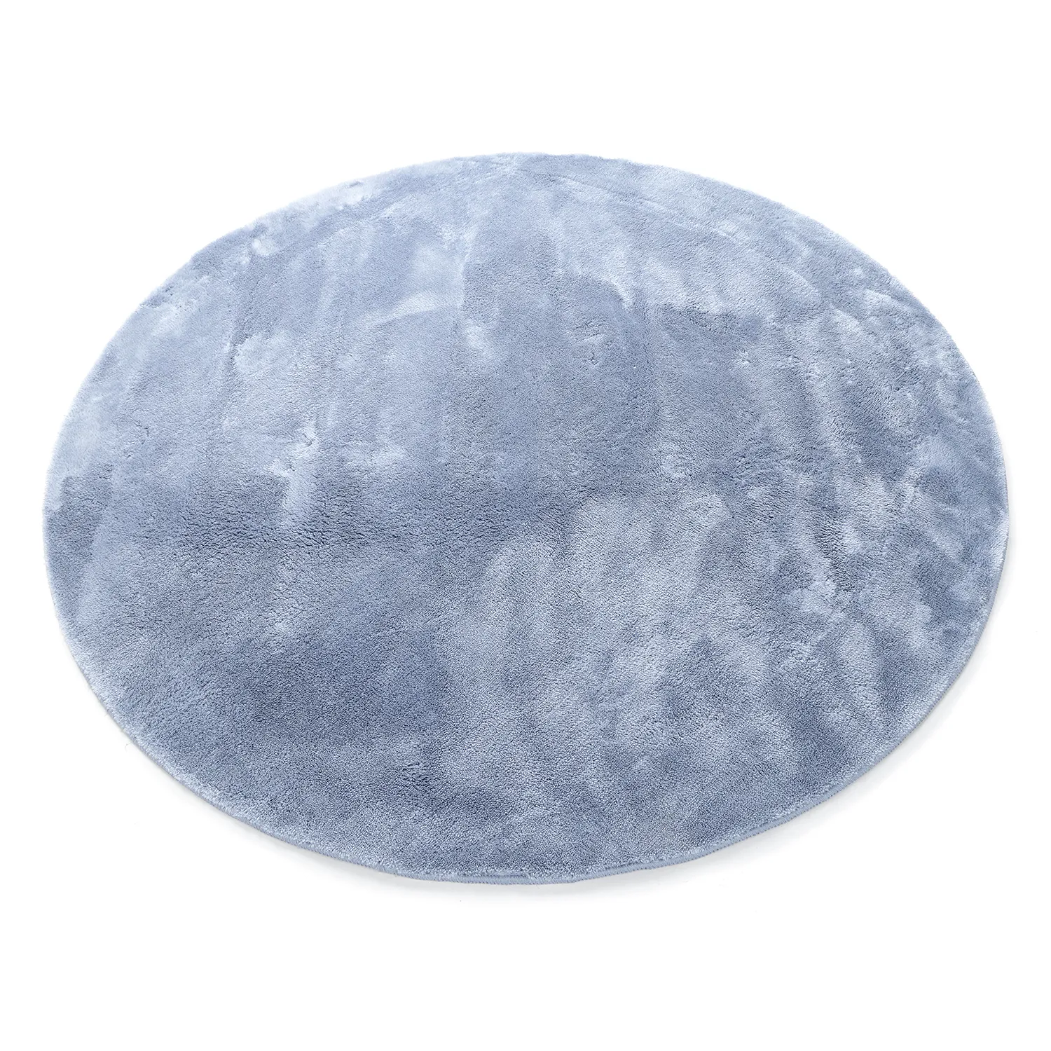 Ronde vloerkleden - Aranga Super Soft Fur (staalblauw)