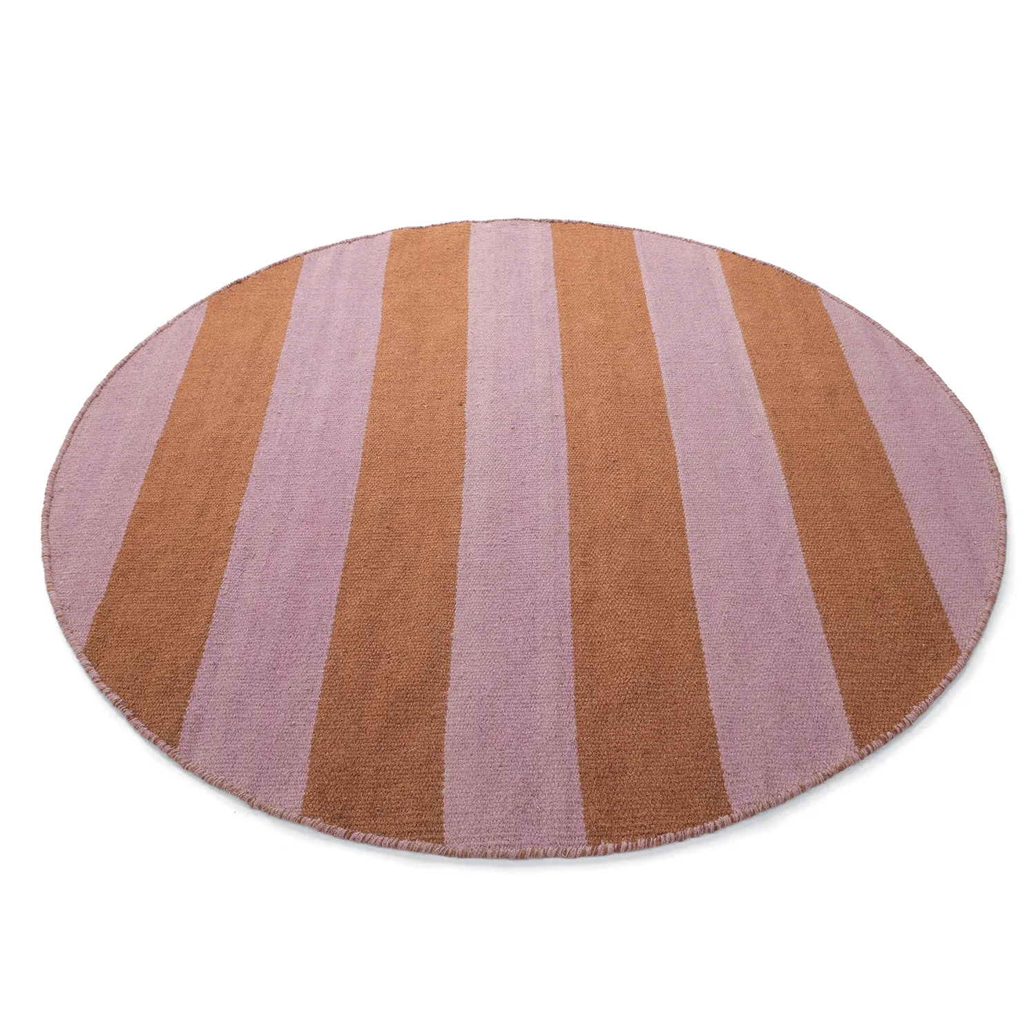 Rond vloerkleed - Garine (oranje/roze)