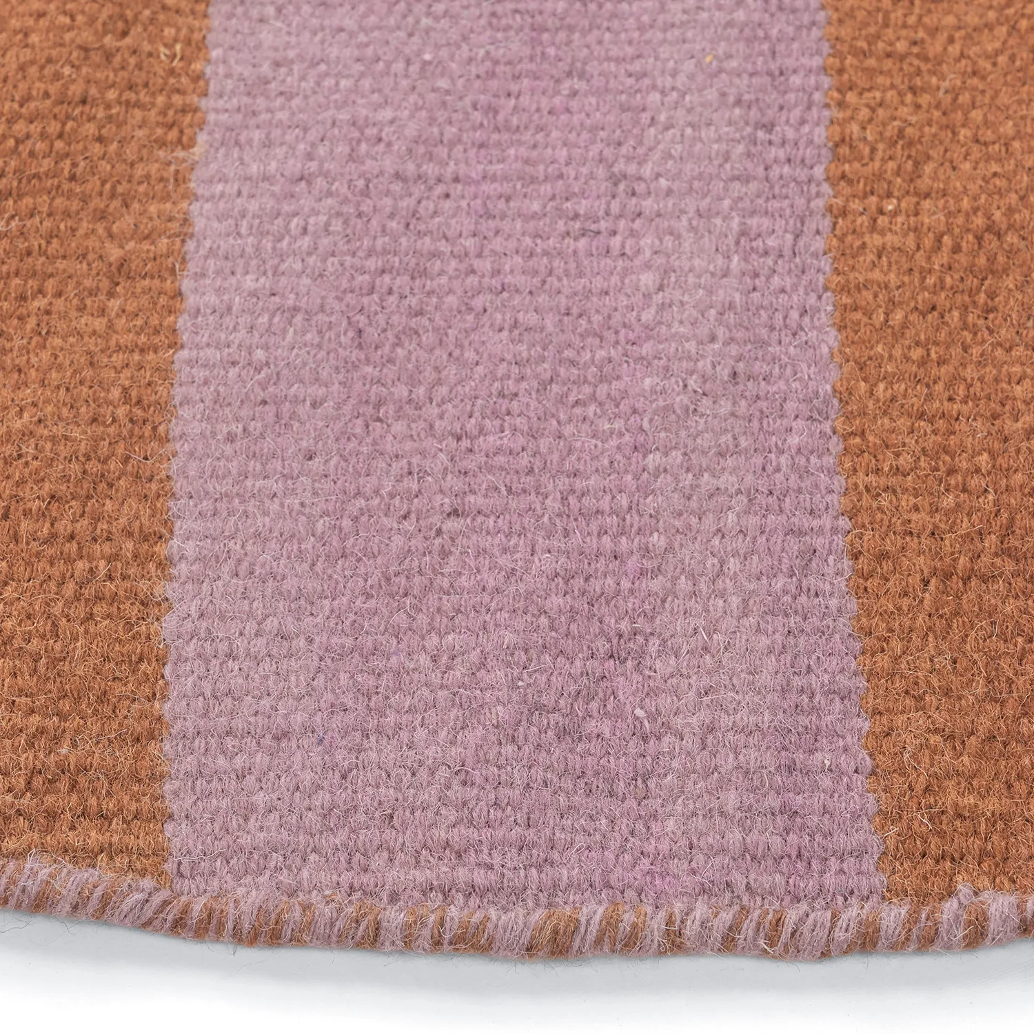 Rond vloerkleed - Garine (oranje/roze)