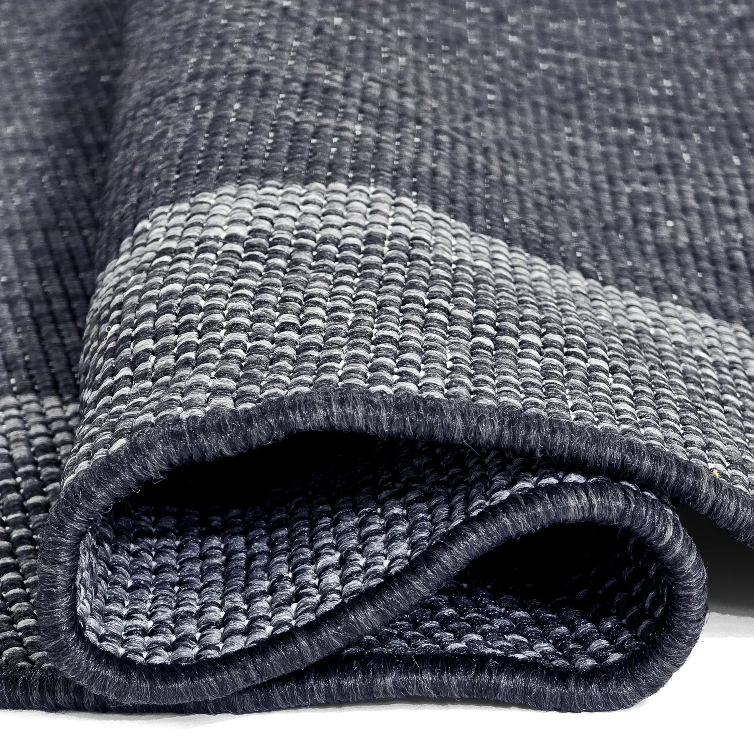 Rond vloerkleed - Indoor/Outdoor Alta (antraciet)