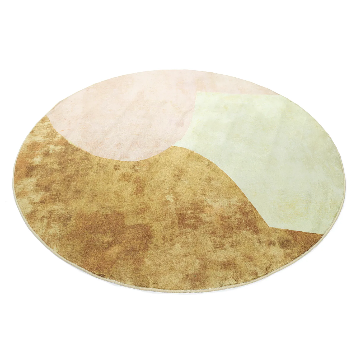 Rond vloerkleed - Lazio (beige/roze)