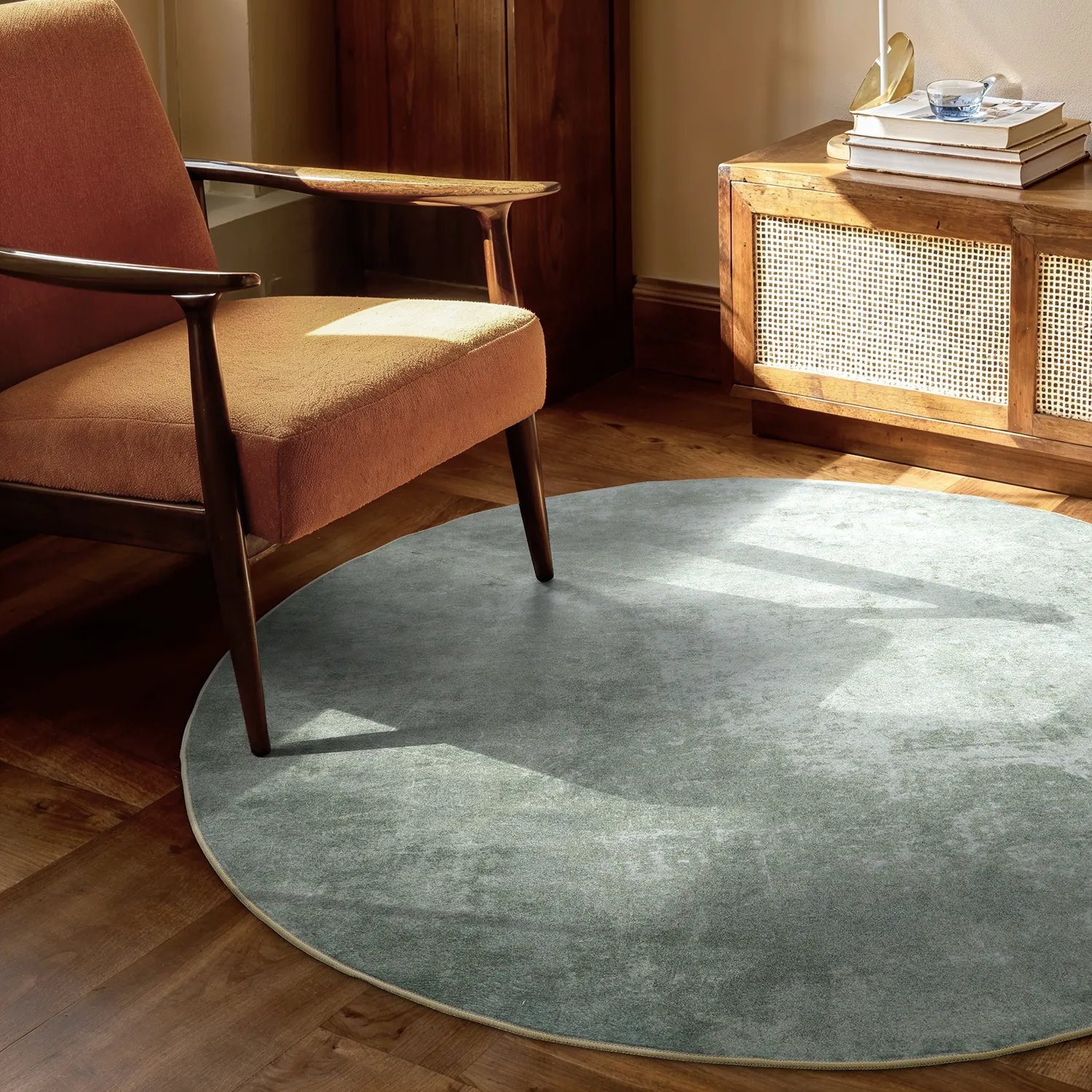 Rond vloerkleed - Lynton (beige)