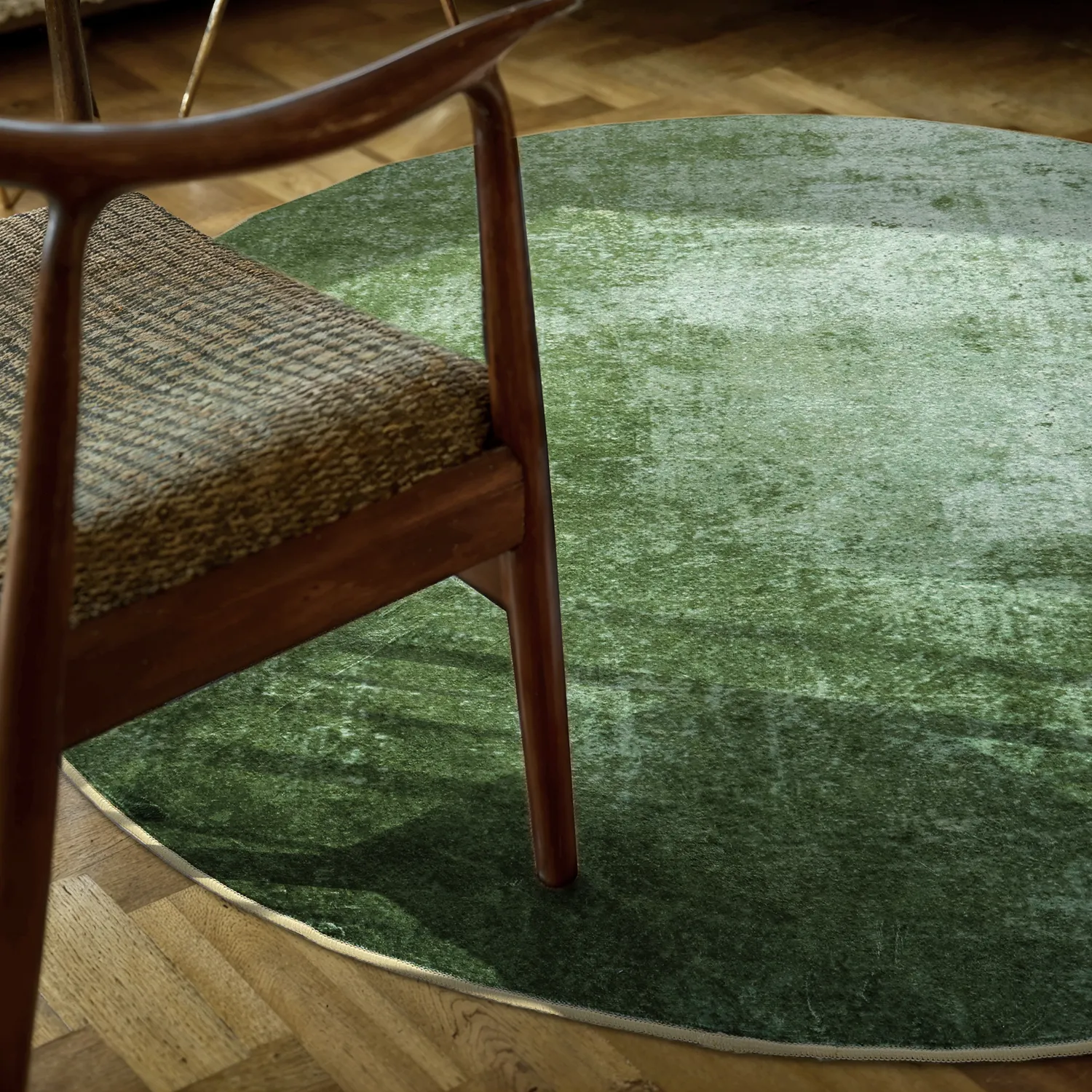 Rond vloerkleed - Lynton (groente)