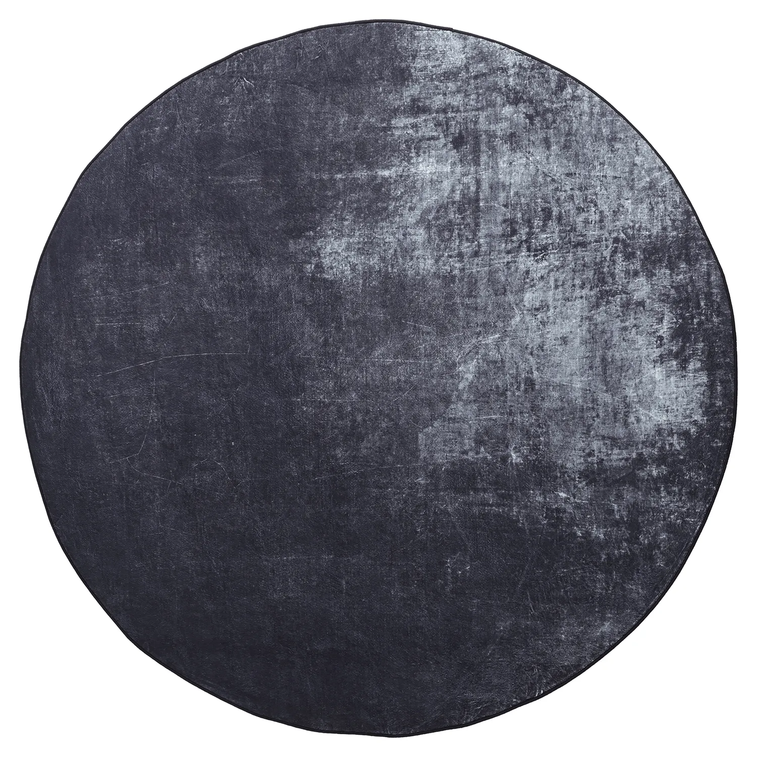 Rond vloerkleed - Lynton (zwart)