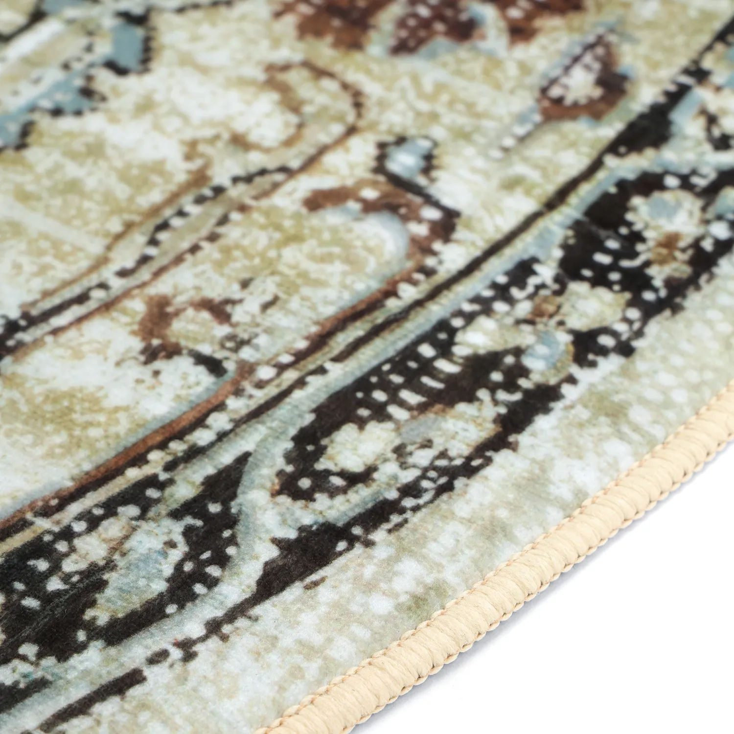 Rond vloerkleed - Siliana (beige)