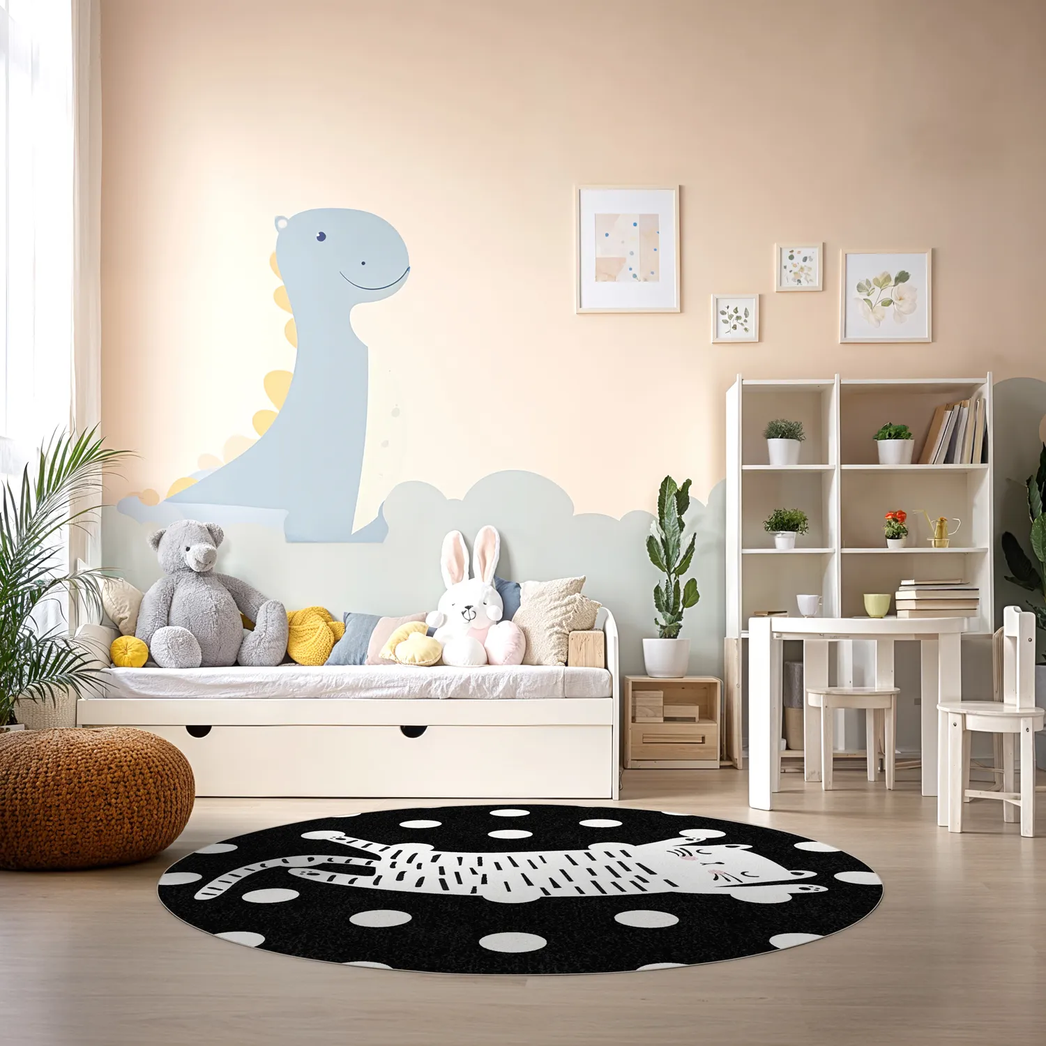 Ronde vloerkleden - Sleepy Kitten (multi)