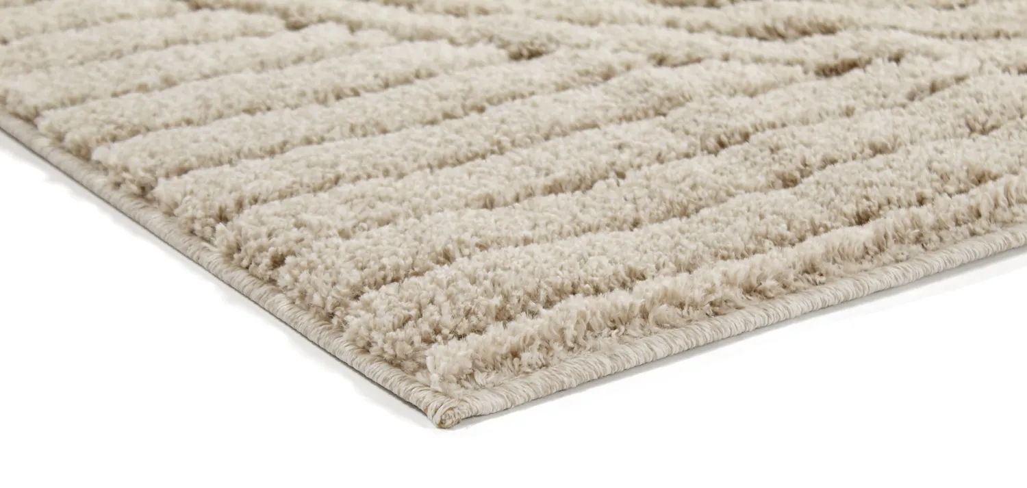 Hoogpolig vloerkleed - Wendy (beige)