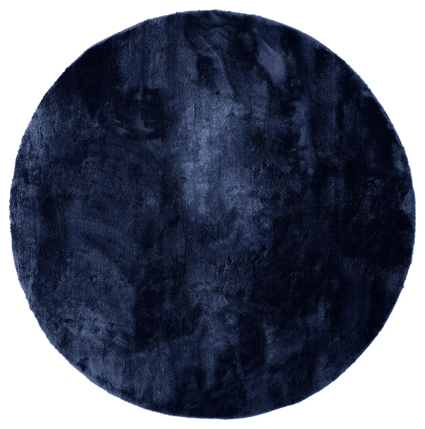 Ronde vloerkleden - Aranga Super Soft Fur (donkerblauw)