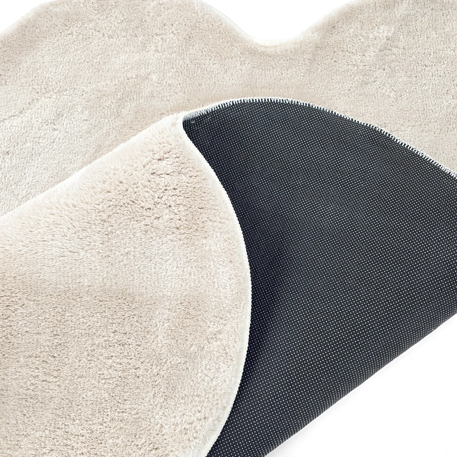 Golvend hoogpolig vloerkleed - Aranga Super Soft Fur (beige)