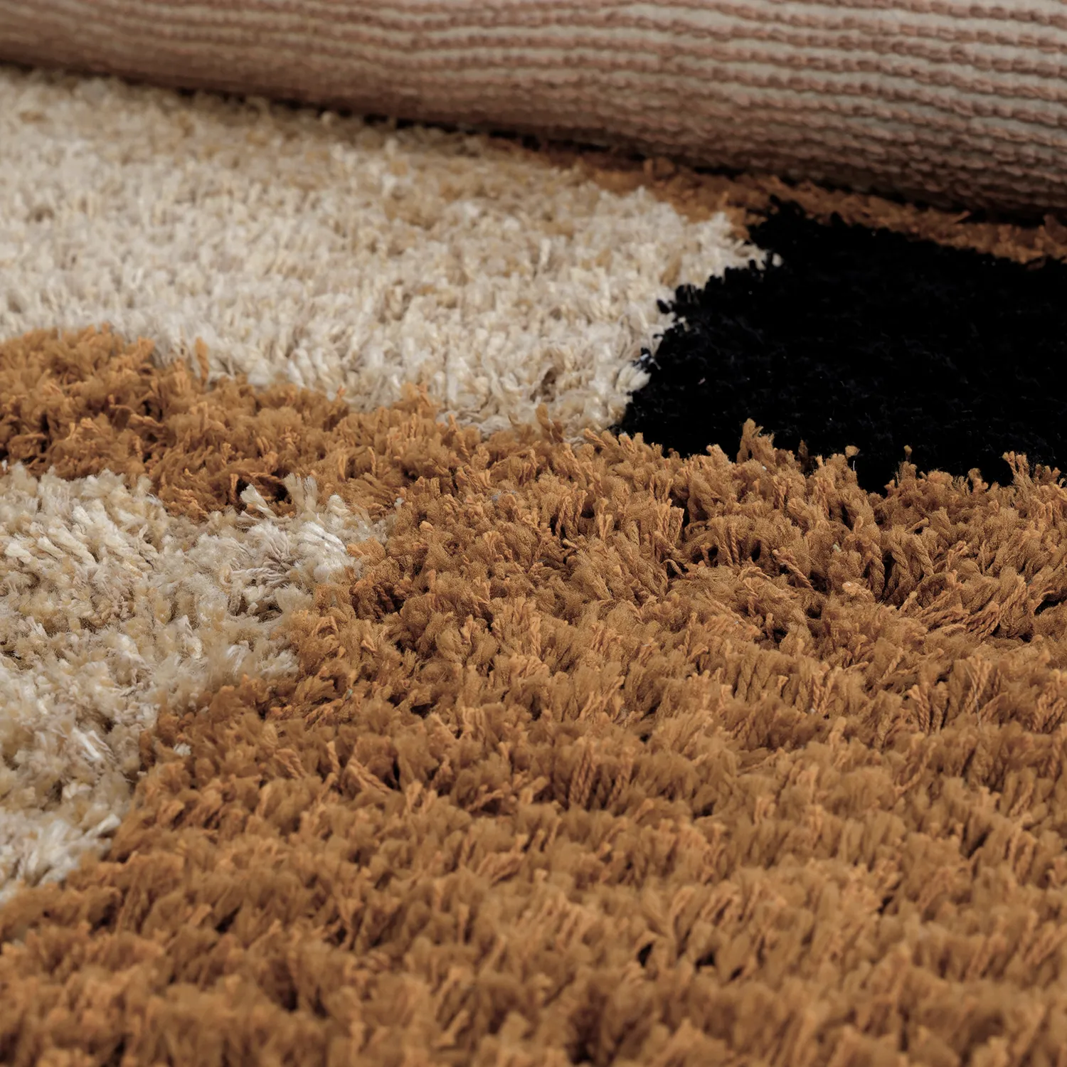 Hoogpolig vloerkleed - Cefalu Natural Cotton Shaggy (multi)
