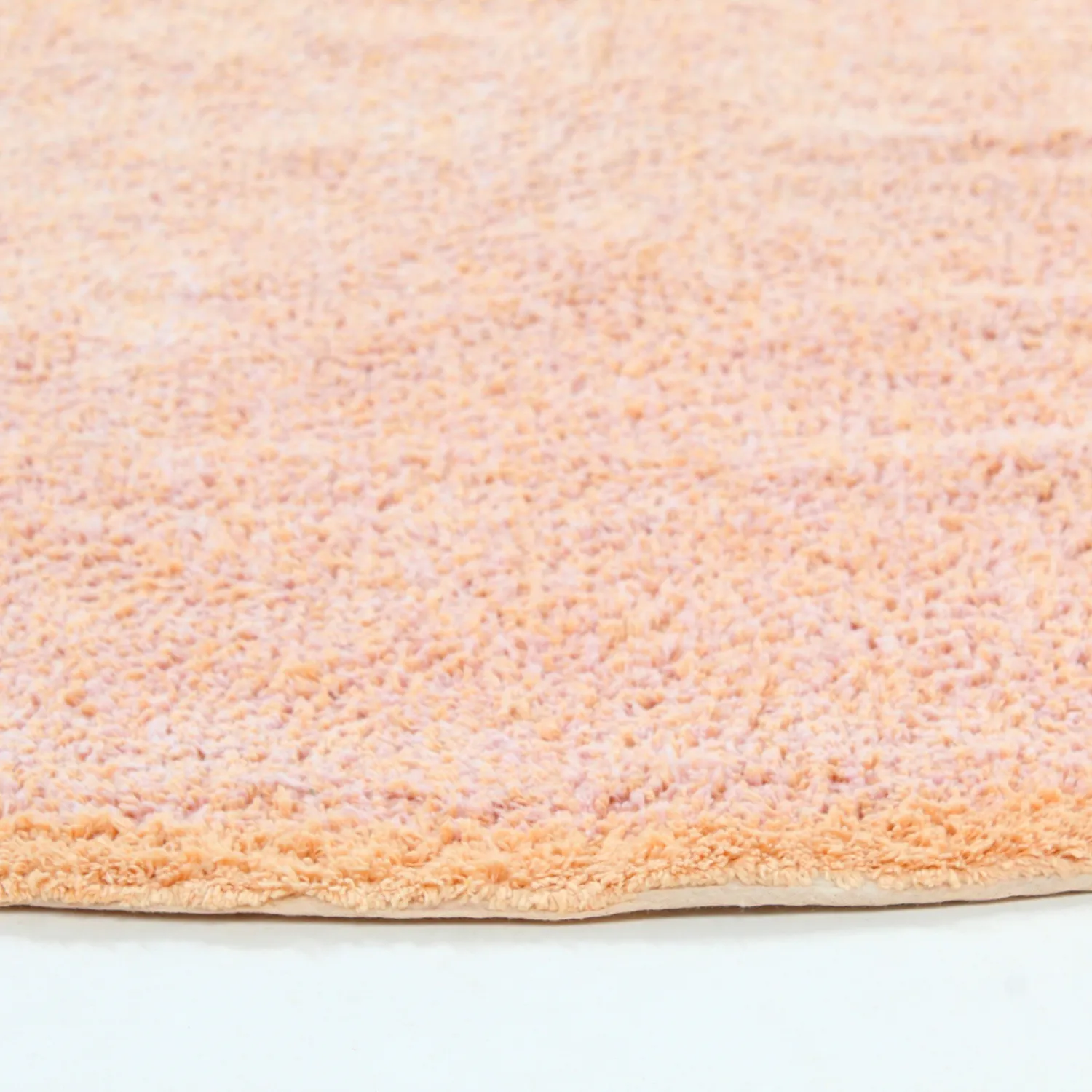 Rond vloerkleed - Celina Natural Cotton Shaggy (roze/beige)