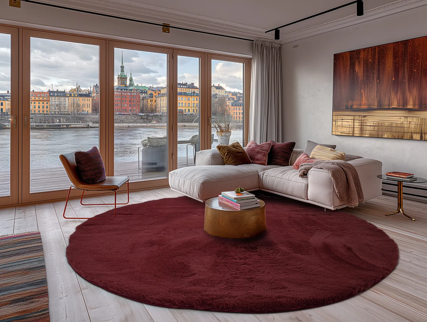 Ronde vloerkleden - Cloud Super Soft (rood)