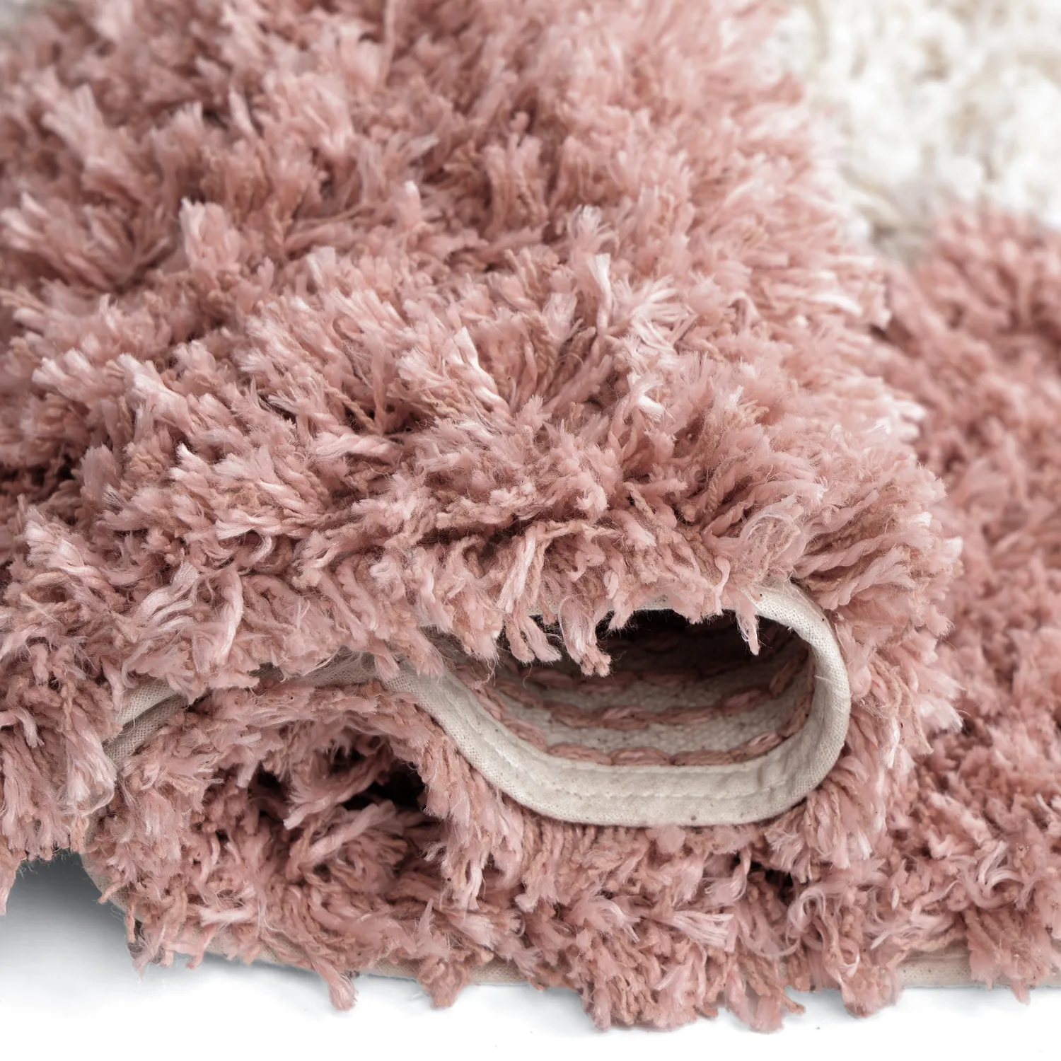 Hoogpolig vloerkleed - Perast Natural Cotton Shaggy (multi)