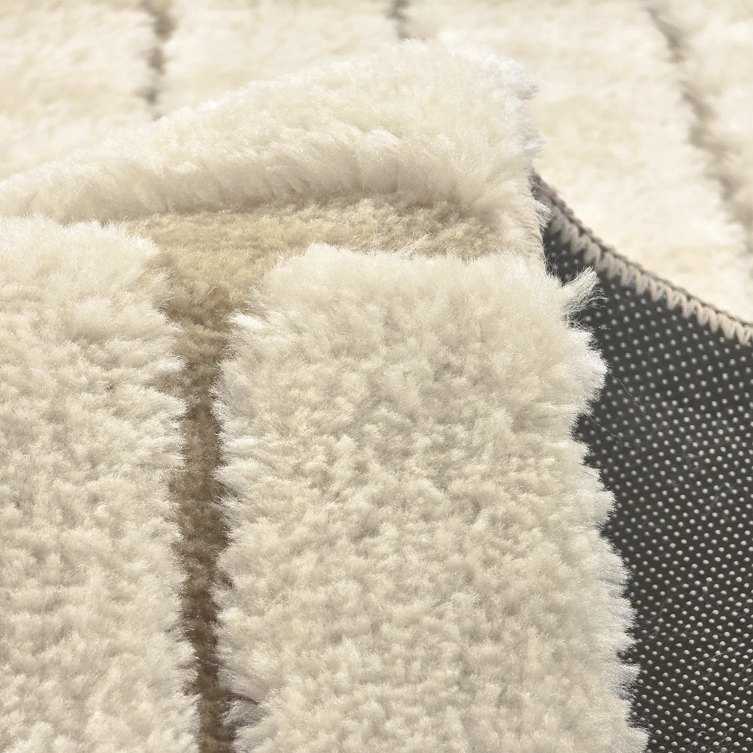 Hoogpolig vloerkleed - Tyros (beige/crème)