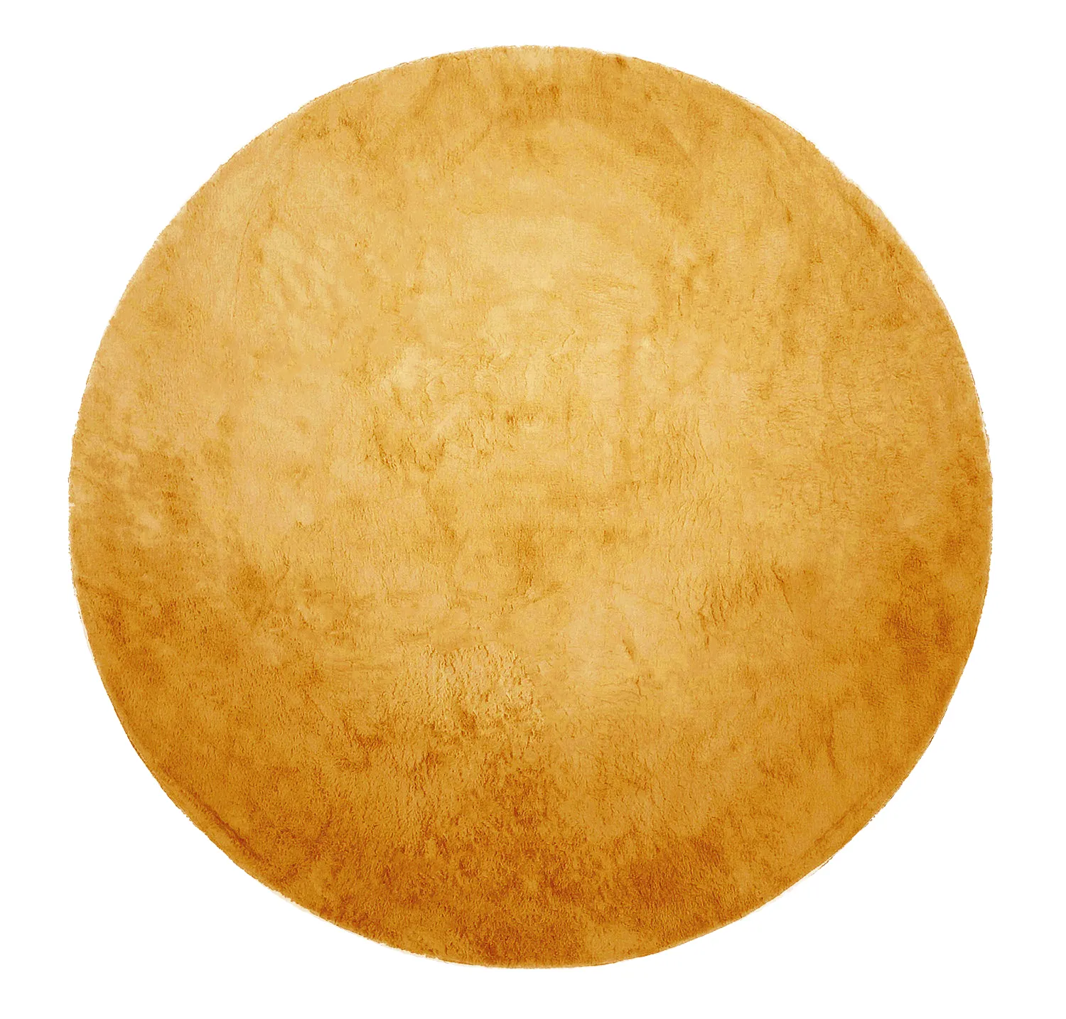 Ronde vloerkleden - Aranga Super Soft Fur (ochre)