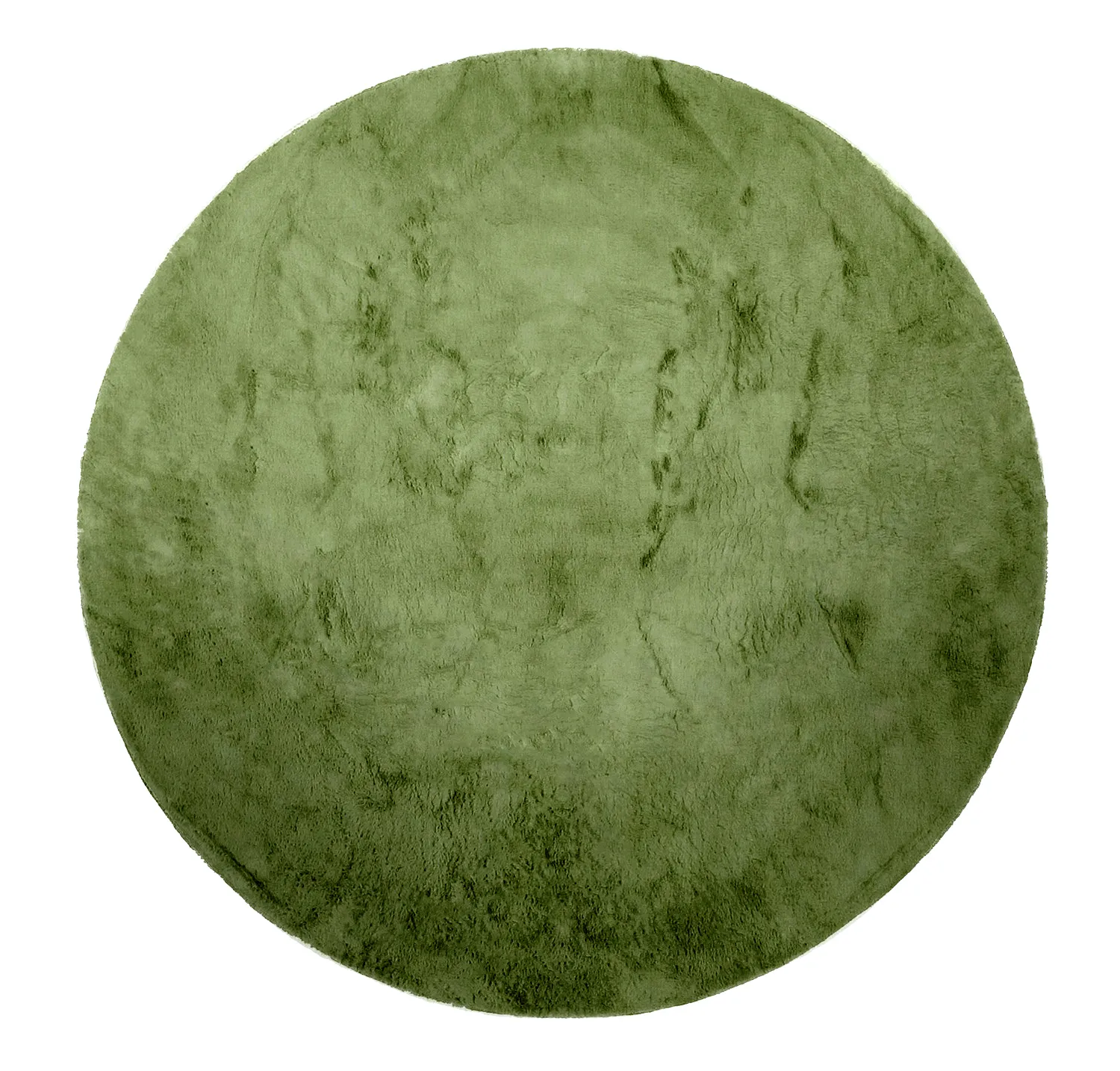 Ronde vloerkleden - Aranga Super Soft Fur (olijfgroen)