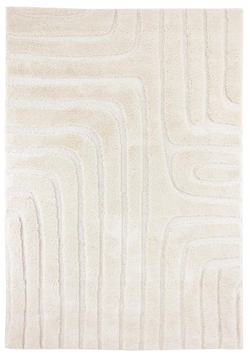 Hoogpolig vloerkleed - Elvira (offwhite)