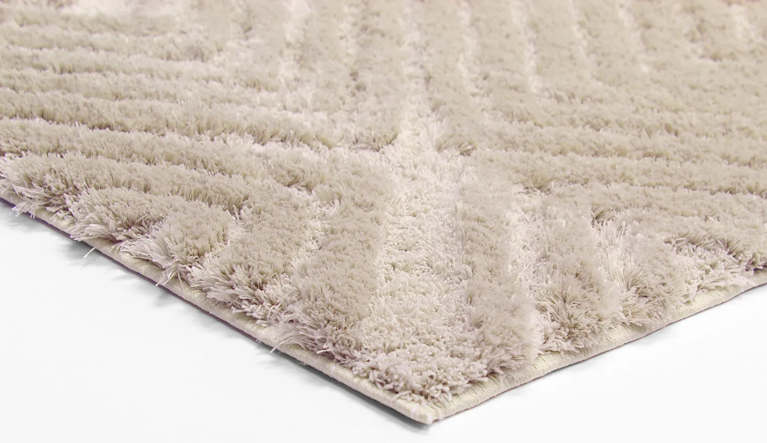 Hoogpolig vloerkleed - Monti (beige)