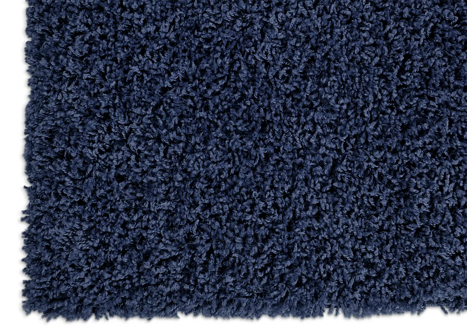 Hoogpolig vloerkleed - Zoe (donkerblauw)