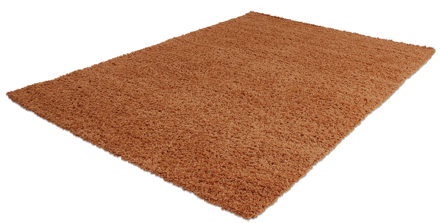 Hoogpolig vloerkleed - Zoe (terracotta)