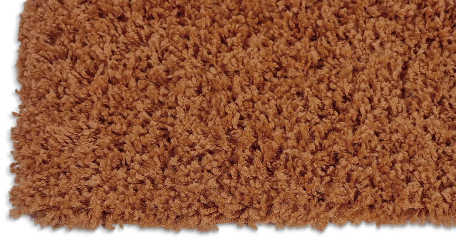 Hoogpolig vloerkleed - Zoe (terracotta)