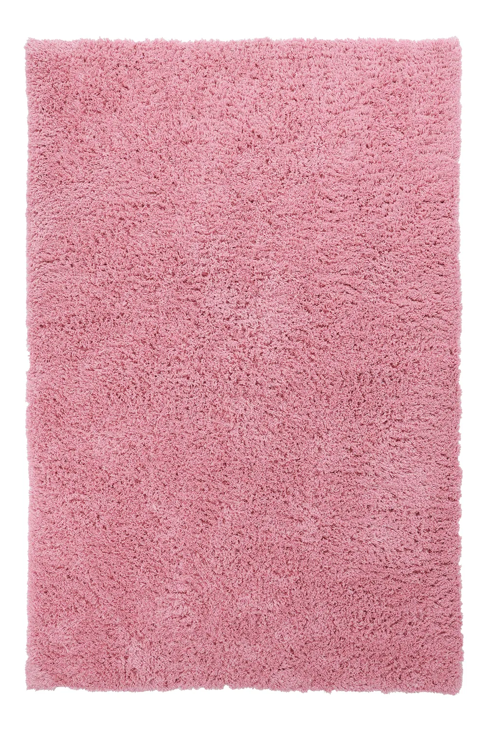 Hoogpolig vloerkleed - Combarro Solid Cotton Shaggy (lichtroze)