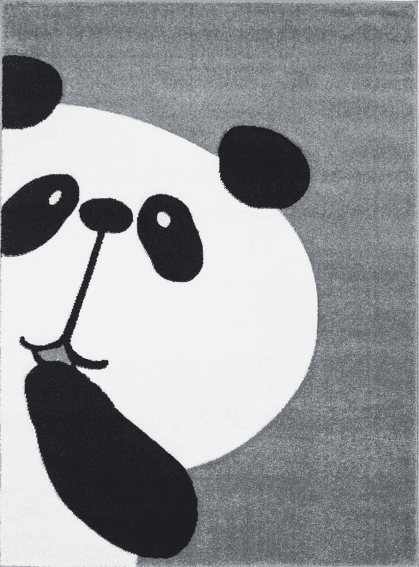 Kindervloerkleed - Bueno Panda (grijs)