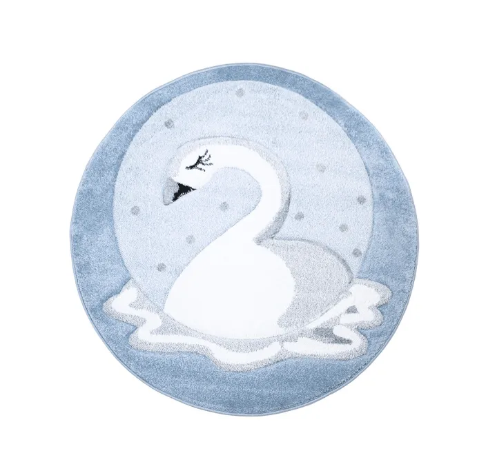 Kindervloerkleed - Bueno Swan (blauw)