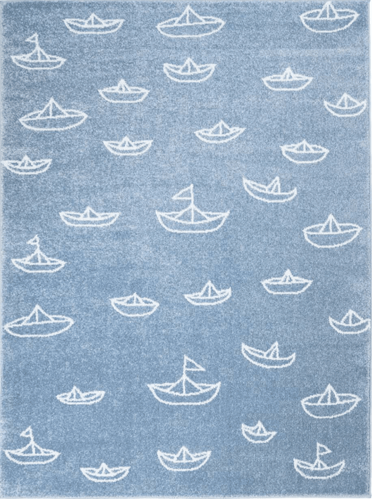 Kindervloerkleed - Bueno Sailing Boats (blauw)