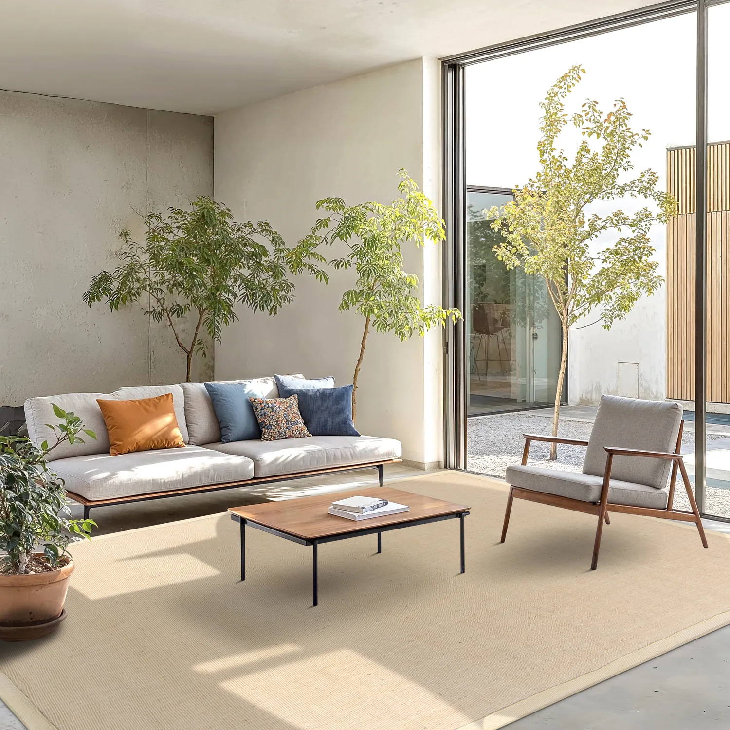 Sisal-vloerkleed - Agave (zand)