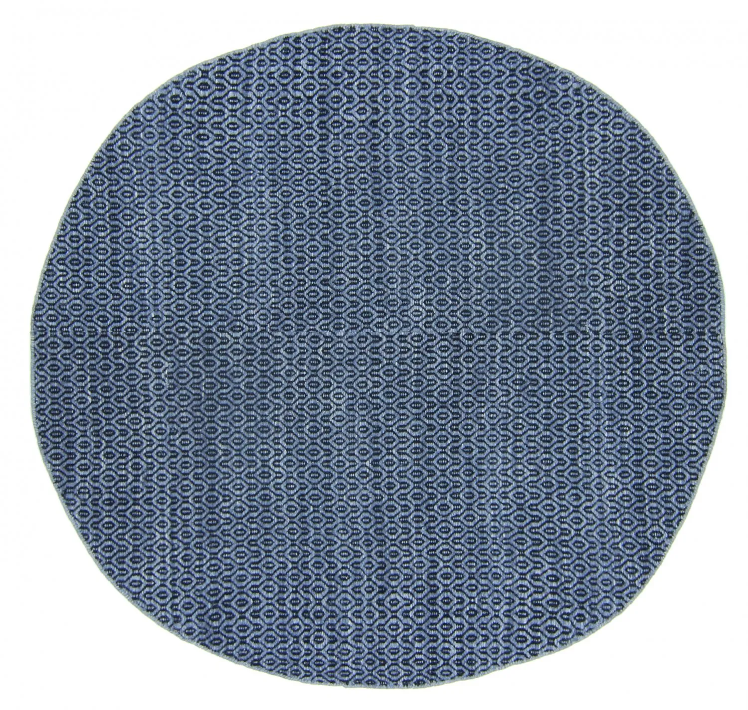Ronde vloerkleden - Snowshill (blauw/zwart)